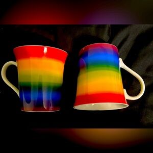 Konitzp Vintage Coffee/Tea Rainbow Mugs